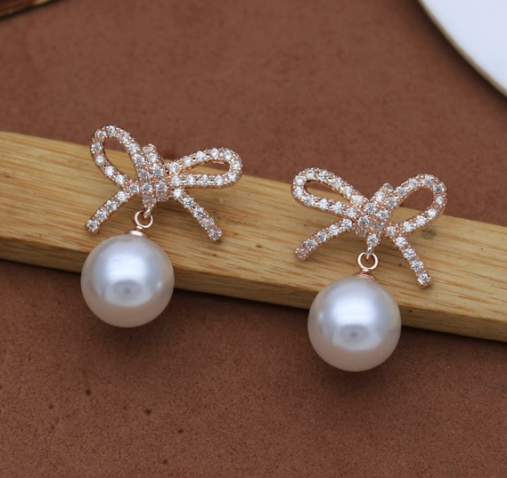 Bow Dangling Earrings