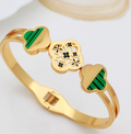 Green Ombre Clover Bracelet