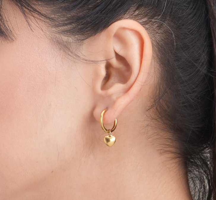 Heart Gold Earrings