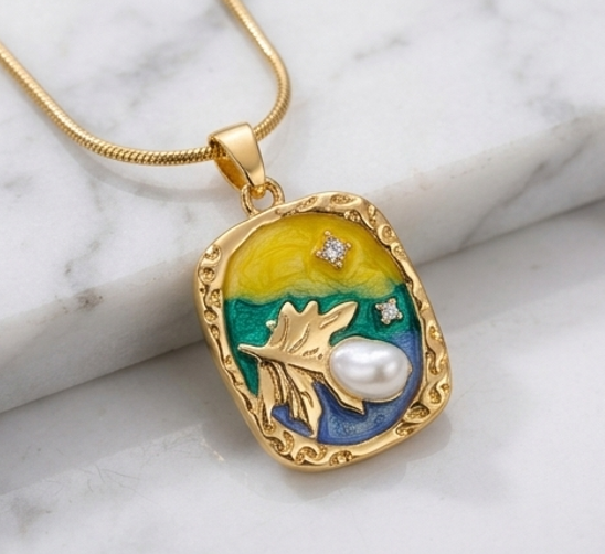 Ocean Yellow Necklace