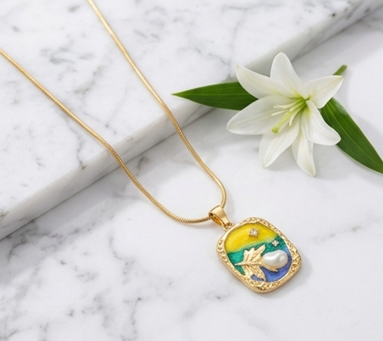 Ocean Yellow Necklace