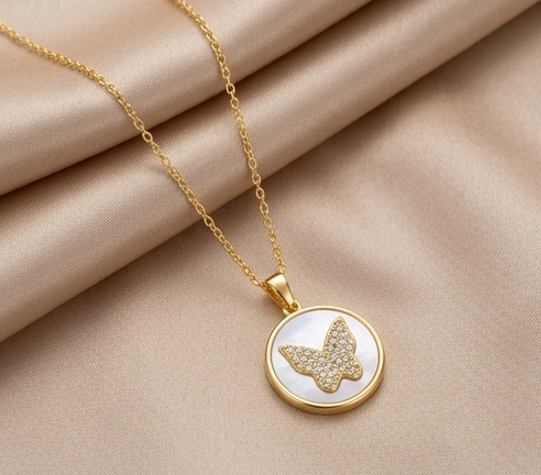 Heart of Butterfly Necklace