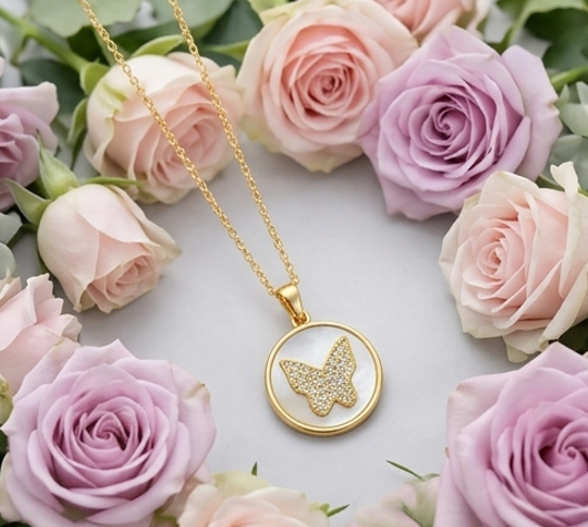 Heart of Butterfly Necklace