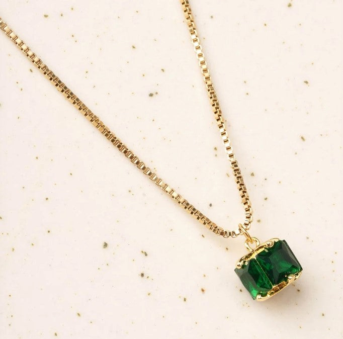 Emerald Ice Pendant Necklace
