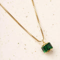 Emerald Ice Pendant Necklace