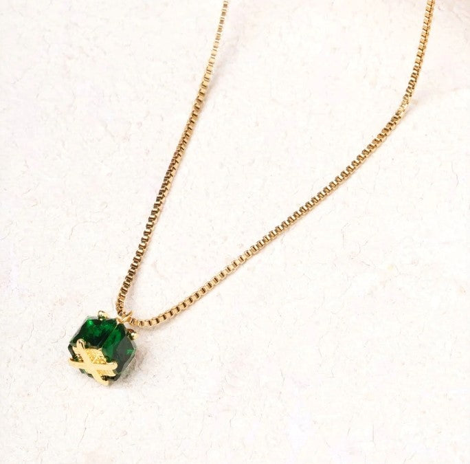 Emerald Ice Pendant Necklace
